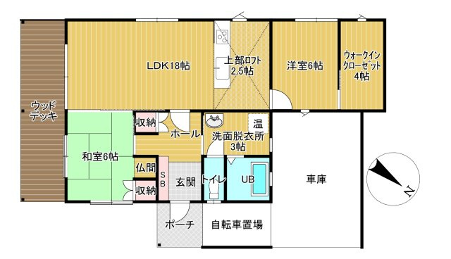 【間取り】 | 黒石市青山　中古住宅　オール電化