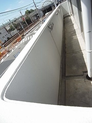 神戸市須磨区行幸町２丁目の賃貸マンションのバルコニー