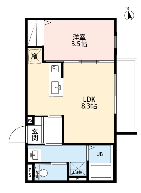 仲介手数料（賃料の1.10ヵ月）の50％OFF対象物件！の間取り