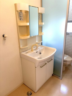 【洗面所】 | メゾンドローズ B棟 | 洗髪洗面化粧台