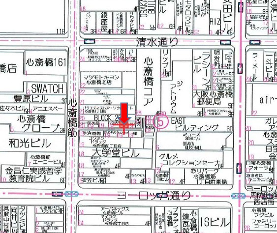 しんぶら街一棟貸の地図