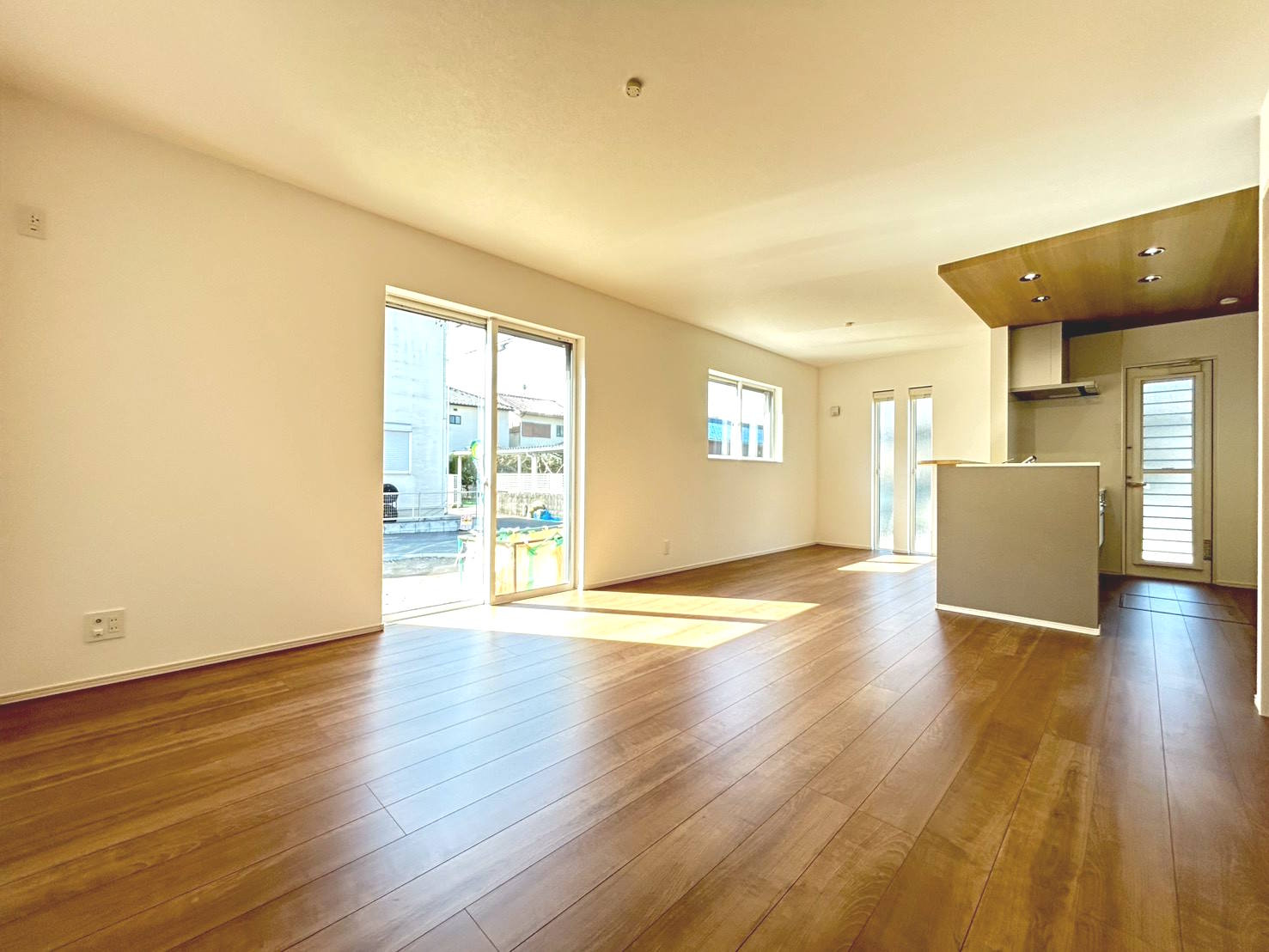 ファーストタウン　一宮市今伊勢町馬寄第8　全5区画分譲の前面道路含む現地写真|「現地（2026年2月6日）撮影」
■前面道路　
■ヤマダ不動産　株式会社リライフ