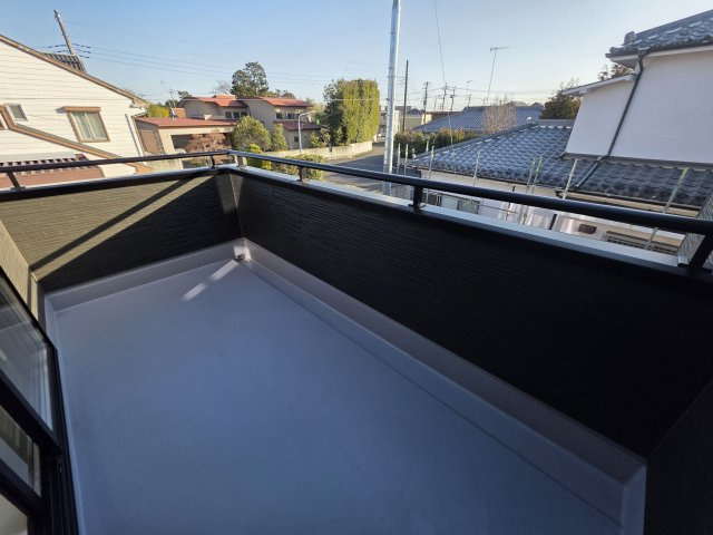 【バルコニー】 | リーブルガーデン．S　行田矢場第４　 | ２号棟現地バルコニー（2026年01月16日）撮影