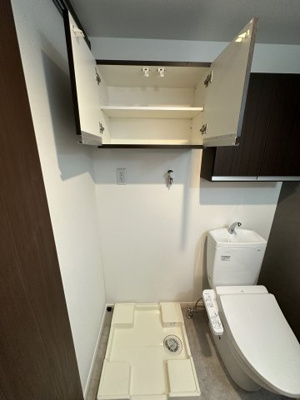 【その他】 | ポラ ステラ大和 | 室内洗濯機置場の上には棚があります！