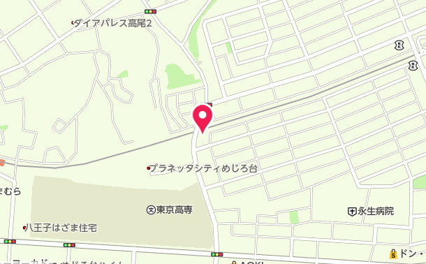 祝：成約済み　八王子市　めじろ台３丁目　新築戸建ての地図|～仲介手数料無料☆八王子ひなた不動産～　八王子市めじろ台　新築戸建て