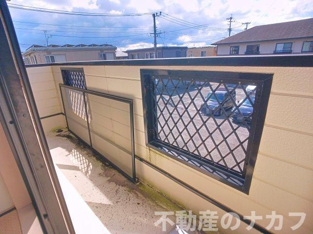 北島ハイツのバルコニー