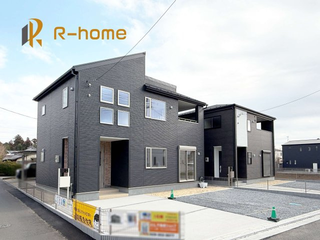 ひたちなか市堀口第4　新築戸建て　1号棟の外観|建物完成いたしました！ご予約で『平日』や『夕方』などでもご見学可能です！