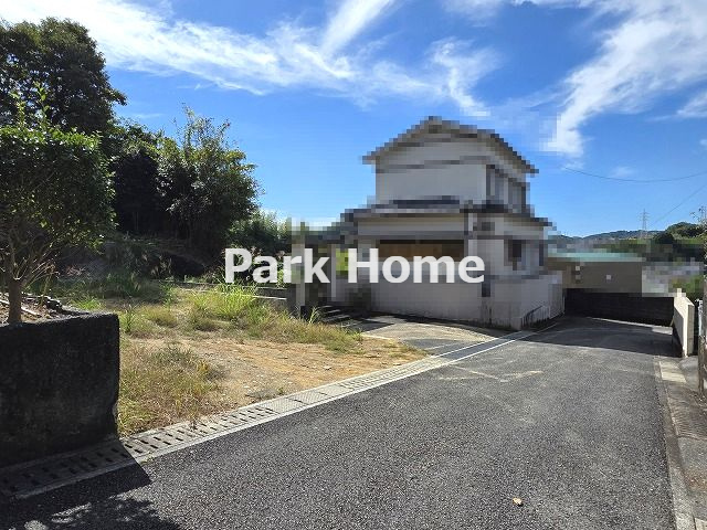 高知市福井町 -建築条件付き-売土地の前面道路含む現地写真