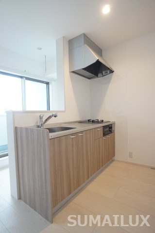 熊本市北区龍田８丁目のアパートのキッチン
