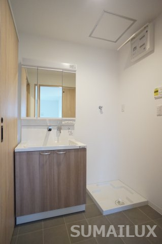 熊本市北区龍田８丁目のアパートの独立洗面台