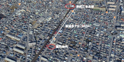 【地図】 | 宇都宮市双葉5期土地 | 東武宇都宮線「江曽島駅」まで徒歩約7分