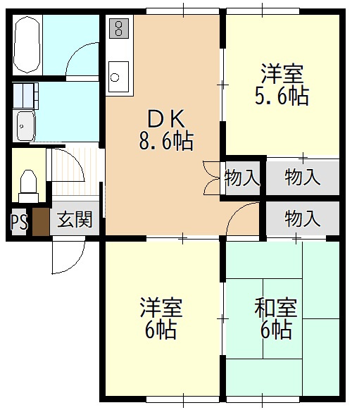 ピアー横手の間取り
