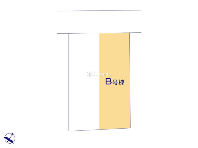 ひたちなか市牛久保2丁目　新築戸建　B号棟の区画図