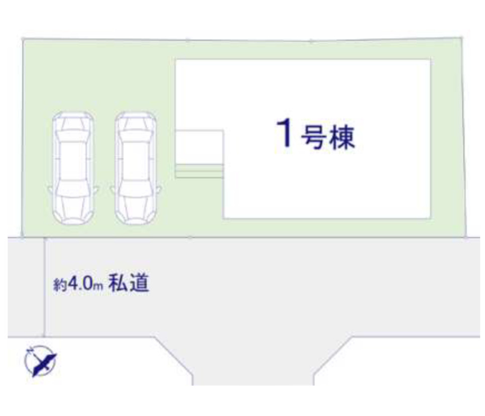新築戸建　柏市西原３丁目　１号棟の区画図