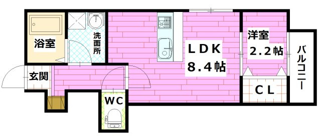 MOVE府中町浜田　壱番館の間取り