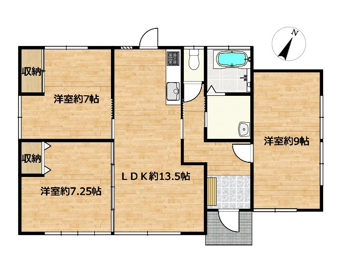 北諸県郡三股町大字蓼池の中古一戸建の間取り