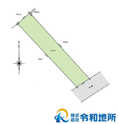 売地　茅ヶ崎市西久保の土地図