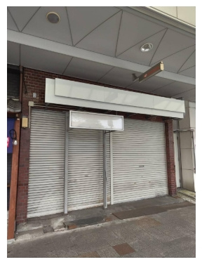 吹田市元町貸店舗の外観