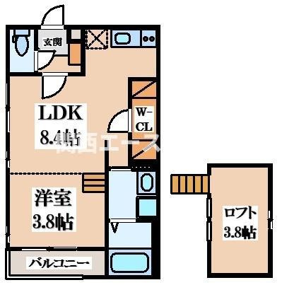【間取り】 | ハーモニーテラス花園東町