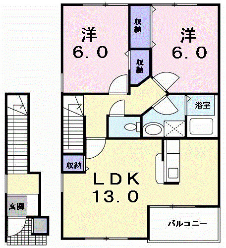 ＳＥＲＥＮＯ　ＯＹＡ　Ｂの間取り