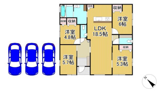 【間取り】 | 西宮市北六甲台4丁目24の13　新築一戸建て