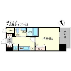 エスリード谷町六丁目の間取り