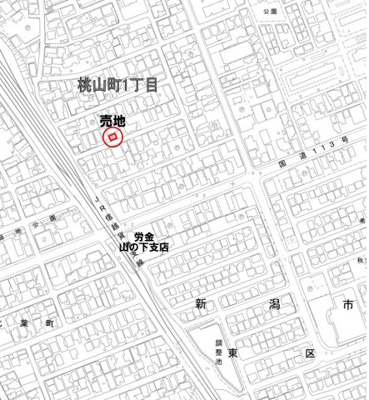 【地図】 | 新潟市東区桃山町1丁目　売地