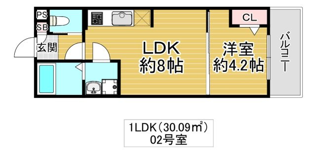大阪市鶴見区今津南４丁目のアパートの間取り