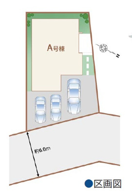 【区画図】 | 浦添市大平（限定1棟） | A号棟　