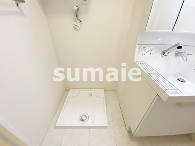 パルクみつまめの洗面所|室内洗濯機置き場です☆