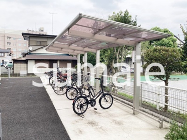 パルクみつまめのその他共用部分|敷地内駐輪場。