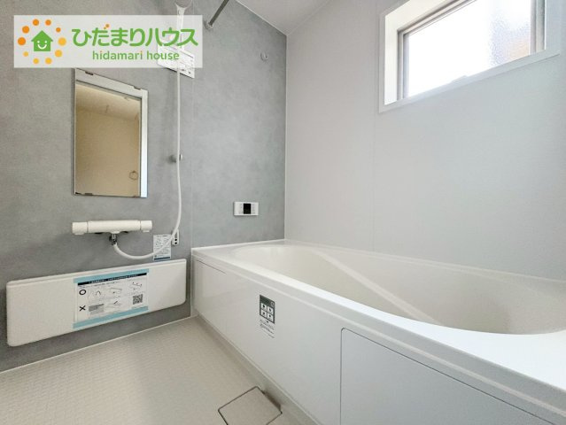 いわき市常磐関船町1期　新築戸建の浴室|今日も１日お疲れさまでした。広いお風呂で疲れを癒してください、、、♡