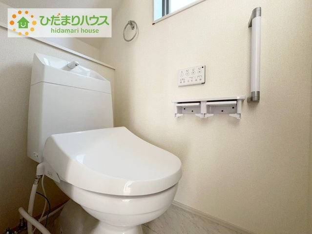 いわき市常磐関船町1期　新築戸建のトイレ|節水できるトイレで、少ないお水でもしっかりと洗浄してくれます！