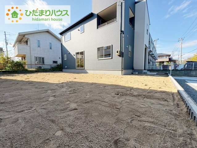 いわき市常磐関船町1期　新築戸建の庭|家族みんなで広～いお庭でバーベキューが楽しめます(^^♪