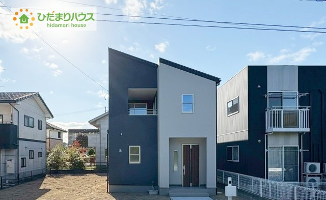 いわき市常磐関船町1期　新築戸建の外観|外観がインパクトのあるオシャレなデザイナーズハウス♪