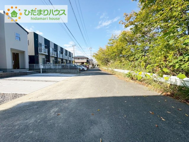 いわき市常磐関船町1期　新築戸建の前面道路含む現地写真|閑静な住宅地で叶える穏やかな新生活☆彡