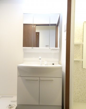 熊本市中央区本荘町の賃貸マンションの独立洗面台