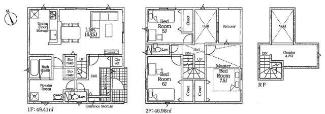 【区画図】 | 加須市花崎北第3　CRADLE GARDEN　新築戸建　全1棟　1号棟