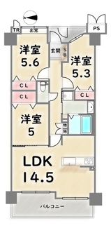 【間取り】 | ライオンズマンション四条大宮ガーデンシティ