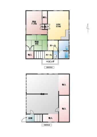 【間取り】 | 神明町貸家