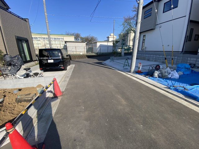 祝：成約済み　八王子市　暁町　新築戸建て　３期の前面道路含む現地写真|～仲介手数料無料☆八王子ひなた不動産～八王子市暁町　新築戸建て
