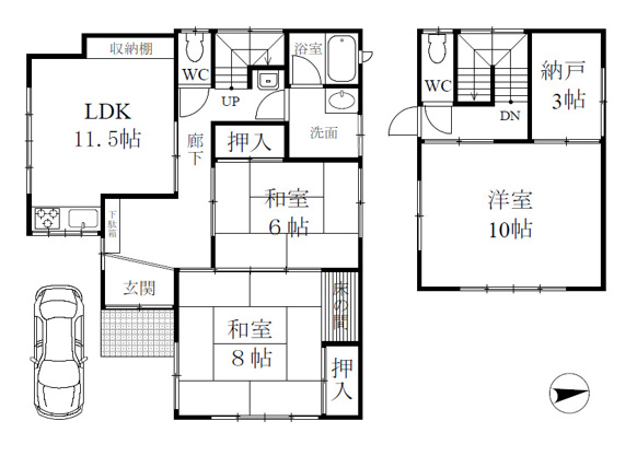 【間取り】 | 伊東市宇佐美　戸建