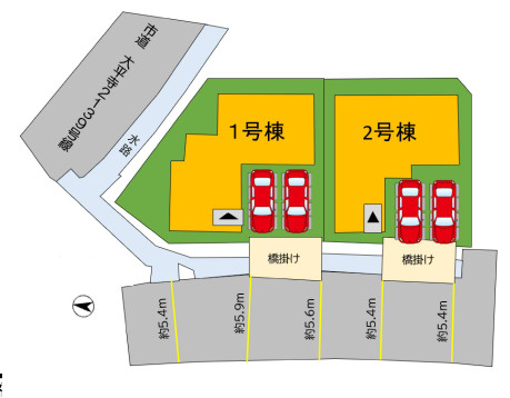 【区画図】 | 福岡市南区大平寺1丁目10期　1号棟（全2棟）【仲介手数料無料・0円】 | 区画図です。1号棟