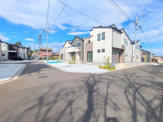 祝：成約済み　八王子市　暁町　新築戸建て　３期の前面道路含む現地写真|～仲介手数料無料☆八王子ひなた不動産～八王子市暁町　新築戸建て