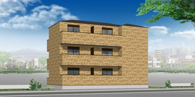 【外観】 | (仮称)橋本ⅡBアパート | ※パース