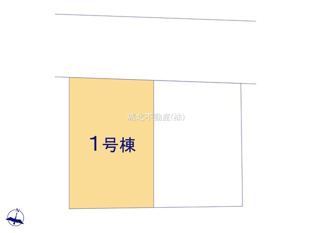 練馬区大泉学園町1丁目 全2棟 1号棟の区画図