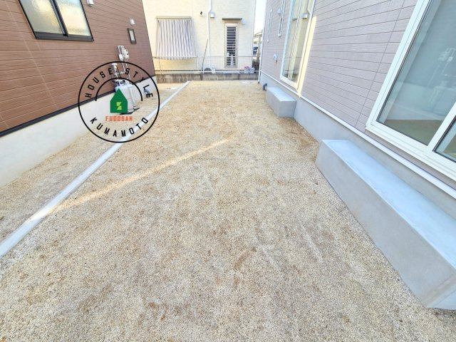 熊本市南区城南町下宮地第3-3棟（1号棟）の庭|お庭で自由な時間を過ごせます。