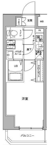 ジェノヴィア川崎駅グリーンヴェールの間取り