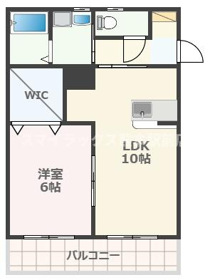 熊本市中央区黒髪１丁目の賃貸マンションの間取り