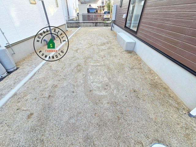 熊本市南区城南町下宮地第3-3棟（2号棟）の庭|お庭で自由な時間を過ごせます。